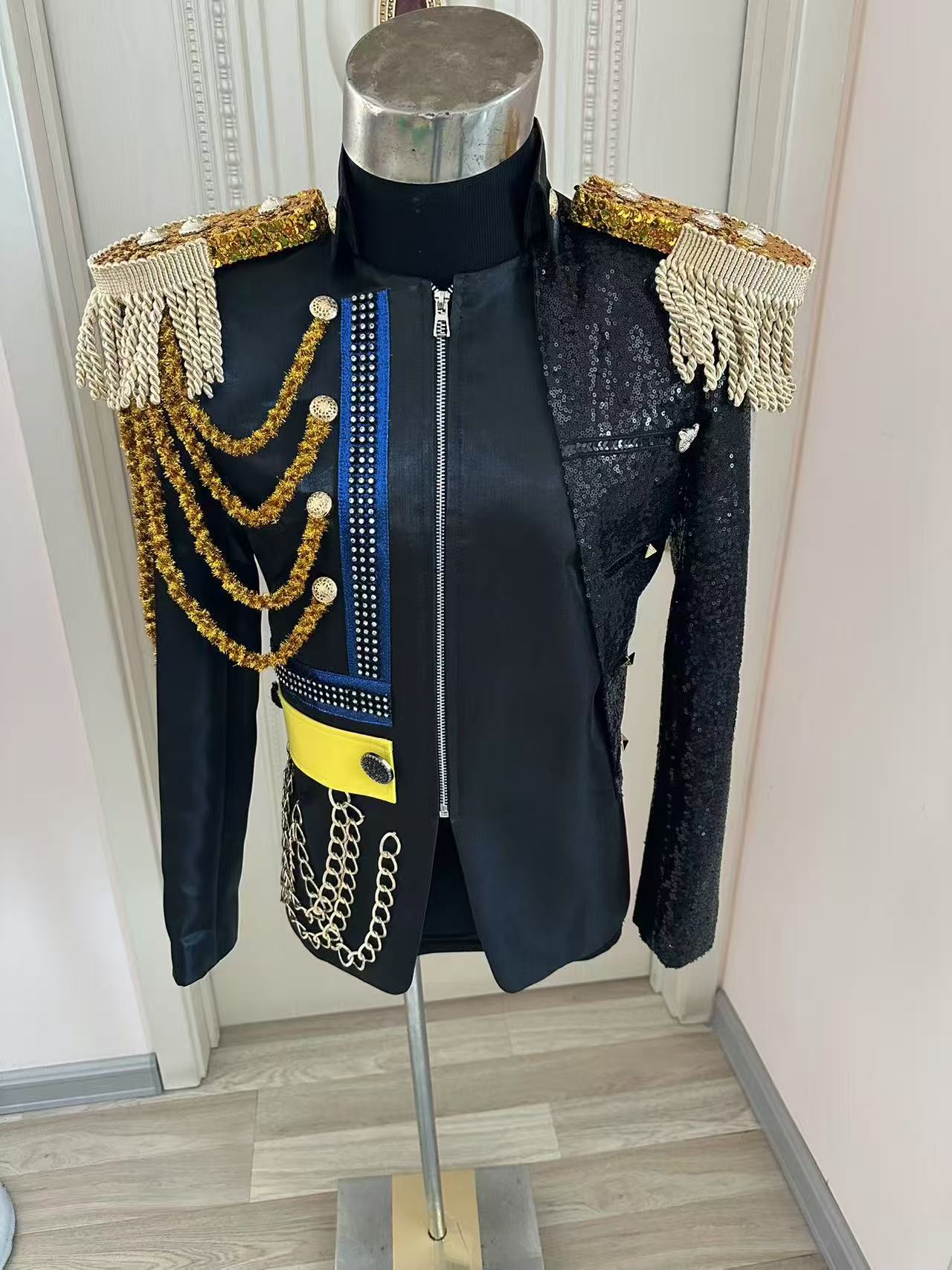 Men Formal Wear For Wedding - Новая мужская королевская куртка с кисточками