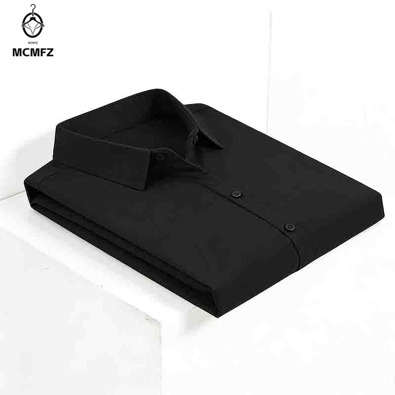 Men Formal Office Wear Shirts - Мужская рубашка с коротким рукавом на