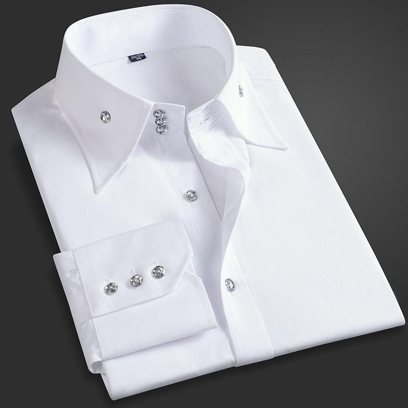 Men Formal Office Wear Shirts - Весенне-осенняя мужская рубашка для руководителя в