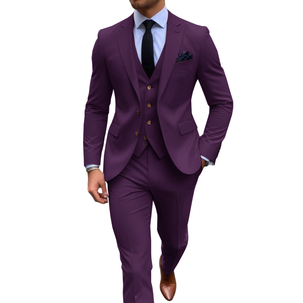 Розовый мужской костюм из трех – обзор и цена Men Formal Wear Pink