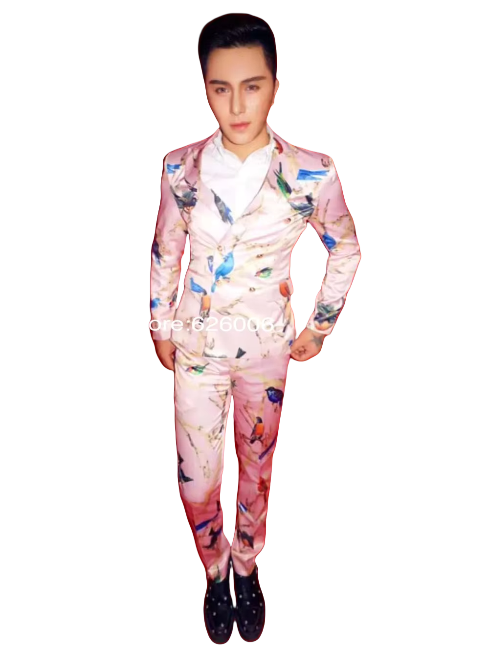 Мужская мода цветок розовые ко – обзор и цена Men Formal Wear Pink