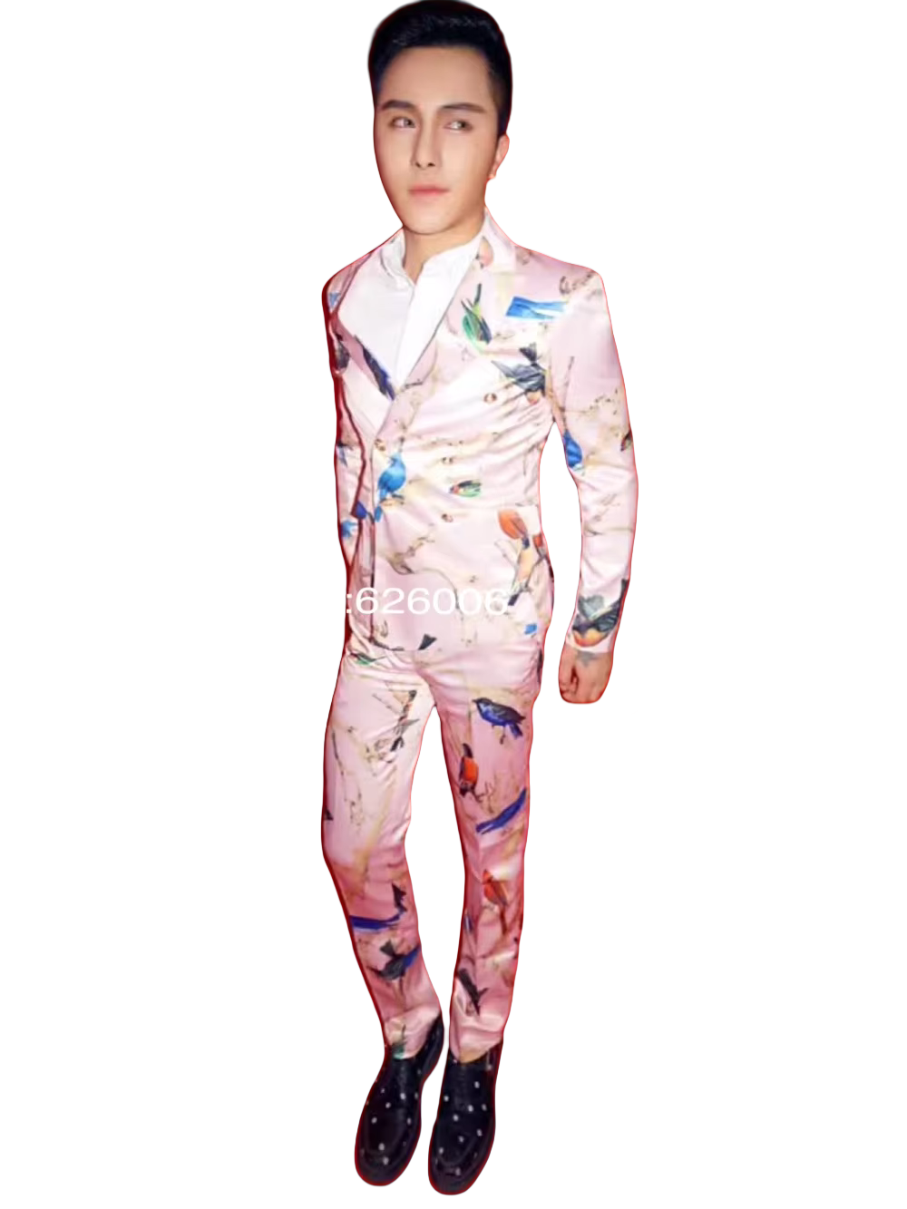 Мужская мода цветок розовые ко – обзор и цена Men Formal Wear Pink