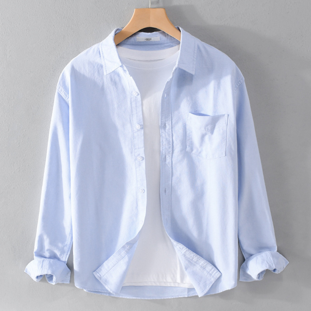 Модная мужская рубашка с длинн – обзор и цена Men Formal Office Wear Shirts