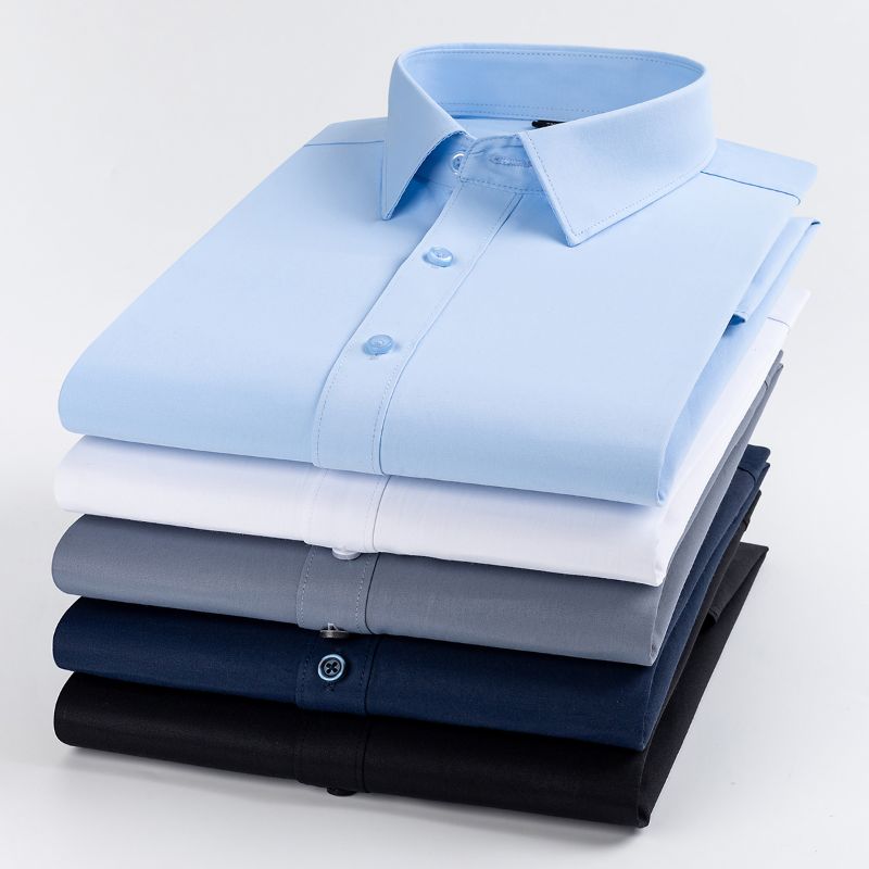 Новая мужская приталенная руба – обзор и цена Men Formal Office Wear Shirts