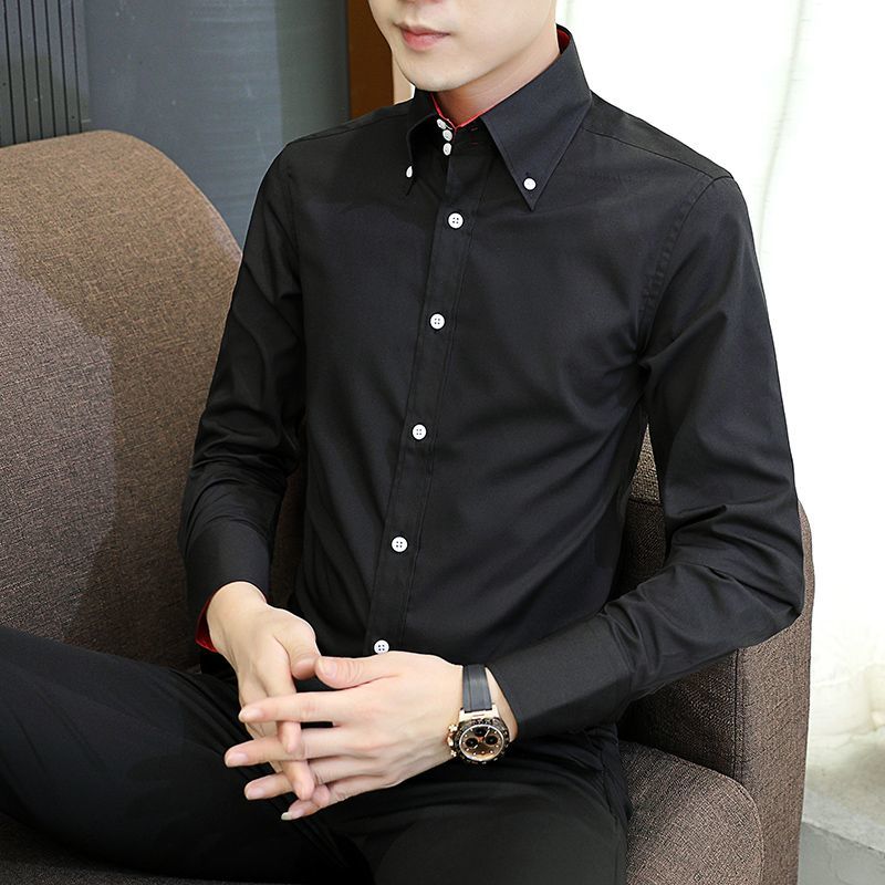 Весенне-осенняя мужская рубашк – обзор и цена Men Formal Office Wear Shirts