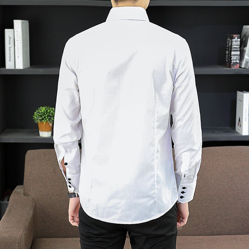 Весенне-осенняя мужская рубашк – обзор и цена Men Formal Office Wear Shirts