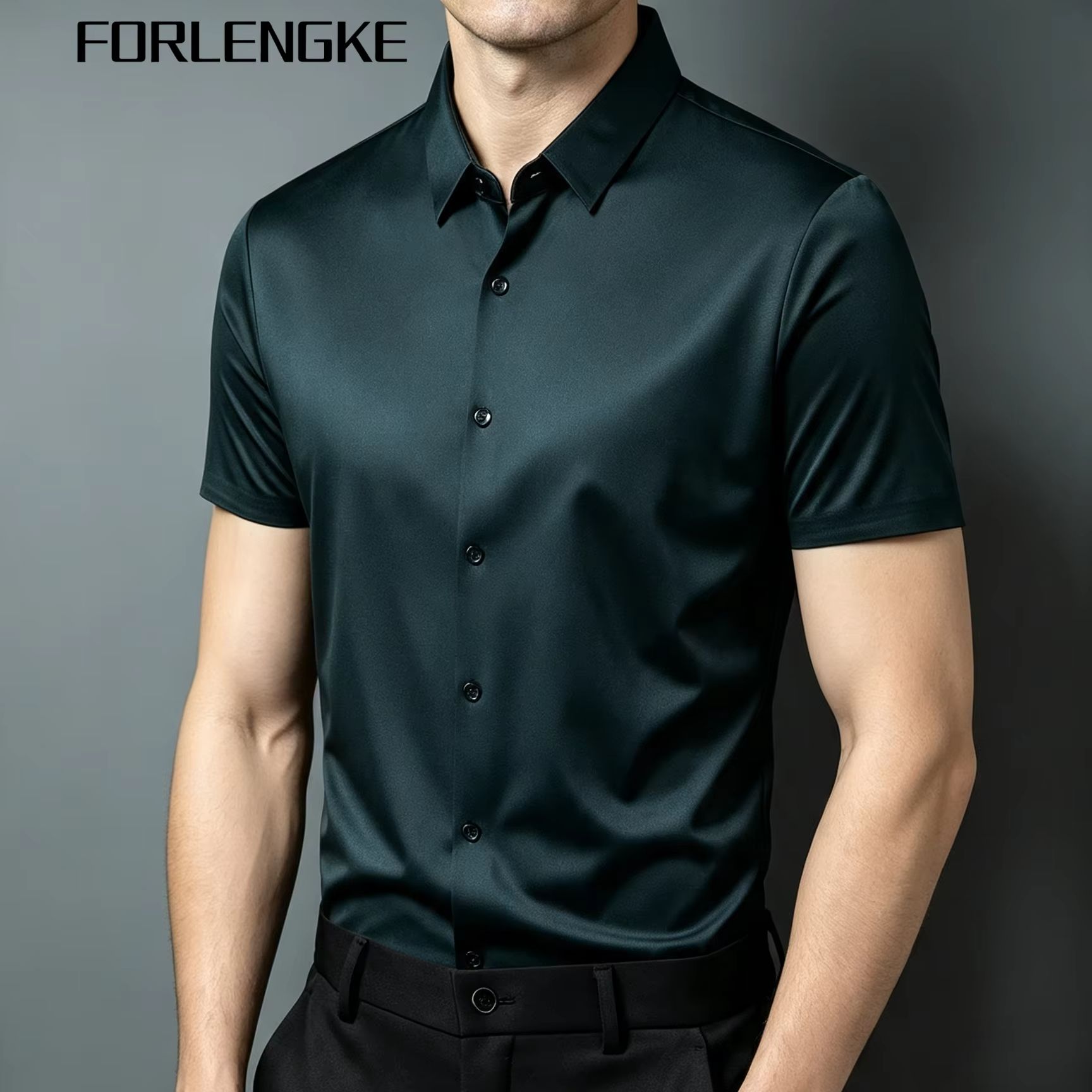 Мужская деловая однотонная руб – обзор и цена Men Formal Office Wear Shirts